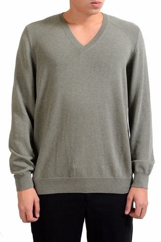 Pull Homme Col V Malo - Vert Clair, Taille XL/2XL, 100% Coton, Neuf Avec étiquettes