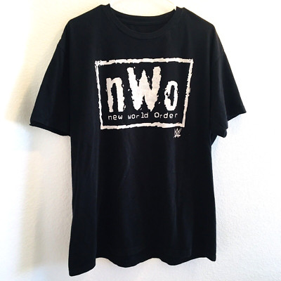 NWO T-shirt X-Pac DX WWE WCW Black White Logo See Measurements