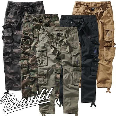 Brandit Herren Cargo Hose Pure Vintage Trousers Slim Fit Cargohose Army US Range - Bild 1 von 2