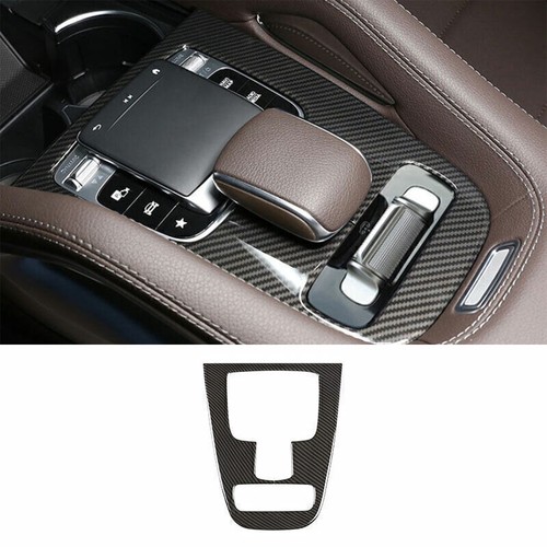 Carbon Fiber Central Console Gear Shift Cover Trim For Benz GLE450 GLS 2020-2024 - Picture 4 of 7