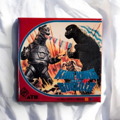 King Kong gegen Godzilla | Kühlschrankmagnet | Super 8 Motiv | NEU