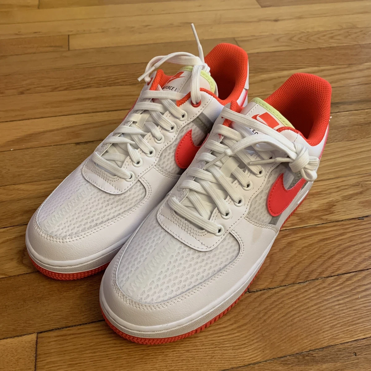 Nike Air Force 1 '07 LV8 White Bright Crimson 2021 for Sale, Authenticity  Guaranteed