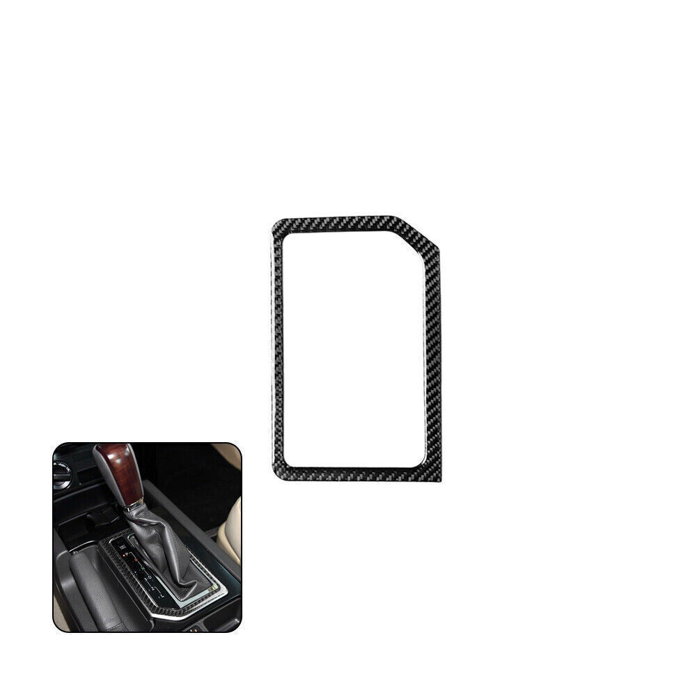 Carbon Fiber Gear Shift Frame Cover Trim Fit For Toyota Land Cruiser Prado 10-18