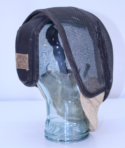 Maschera Recinzione Castello Vintage Rete Metallo Protezione Casco Sport N.Y.C. Panno - Foto 11 di 19