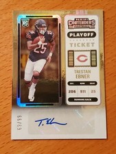 2022 Contenders Rookie Auto #246A Trestan Ebner Baylor Bears RB #'d 69/99