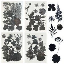 4 Pack Dried Flowers for Resin Molds 64 Pcs Real Natural Dried Pressed Flower...