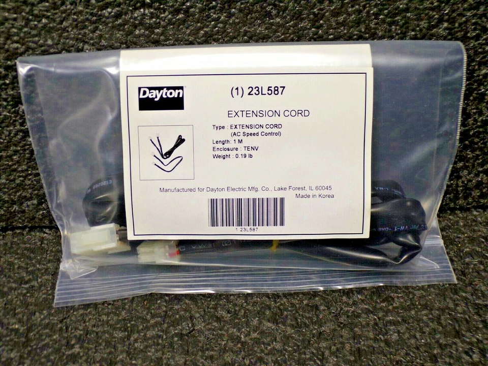 Cable de extensión DAYTON, 4 conductores, 1 M, 23L587 Foto 2 de 4