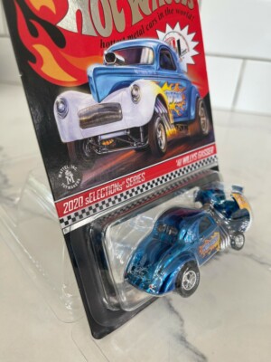 ホットウィール 　RLC 41 Willys Gasser WILD BLUE RLC sELECTIONs '41 Willys Gasser Collectible Diecast – Mattel