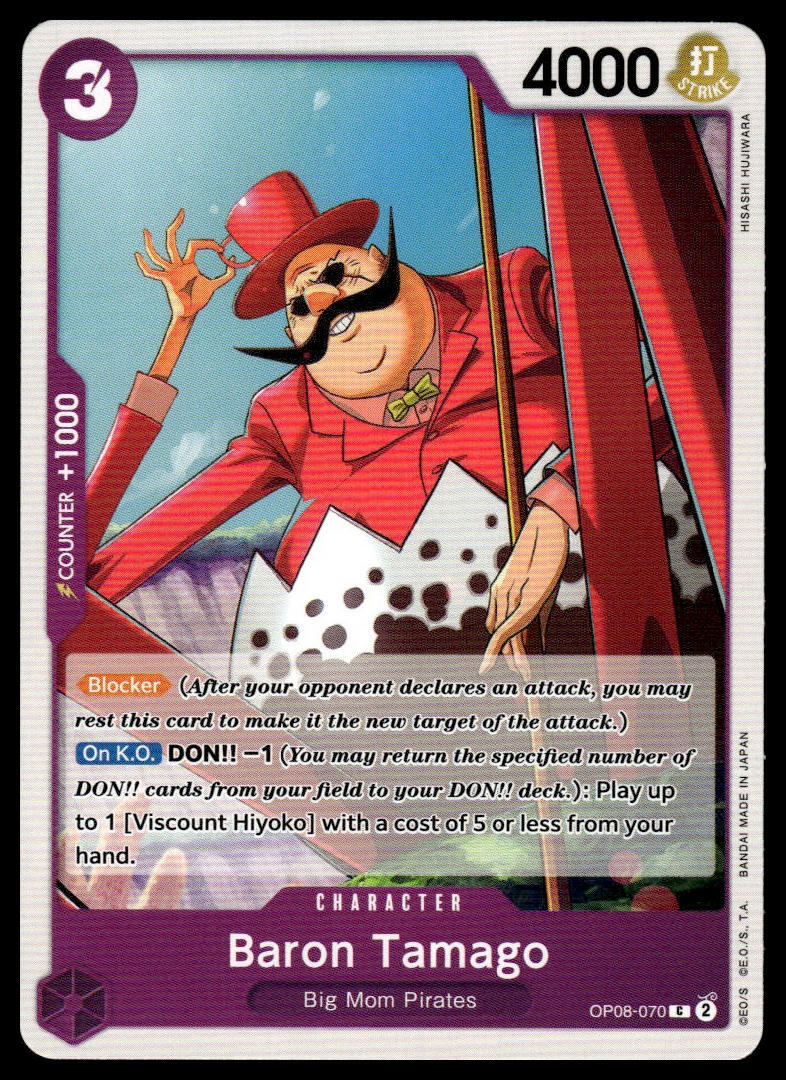 One Piece OP-08 Two Legends Baron Tamago #OP08-070