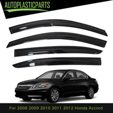 For 2008-2012 Honda Accord 4Pcs Window Visors Vent Rain Guards Shade Deflector