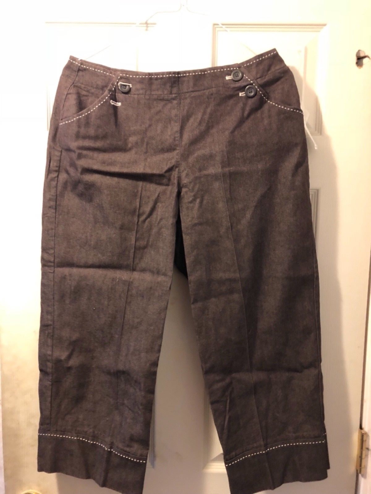 NWT Larry Levine Novelty CaprisSize 10Free Shipping eBay