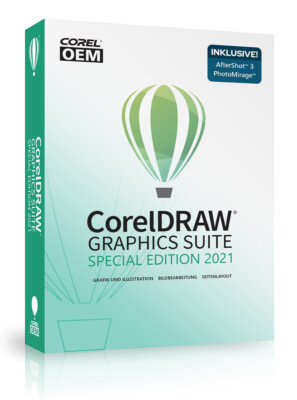 CorelDRAW Graphics Suite SpecialEdition 2021 / Dauerlizenz / 1 PC / OEM DVD-Case
