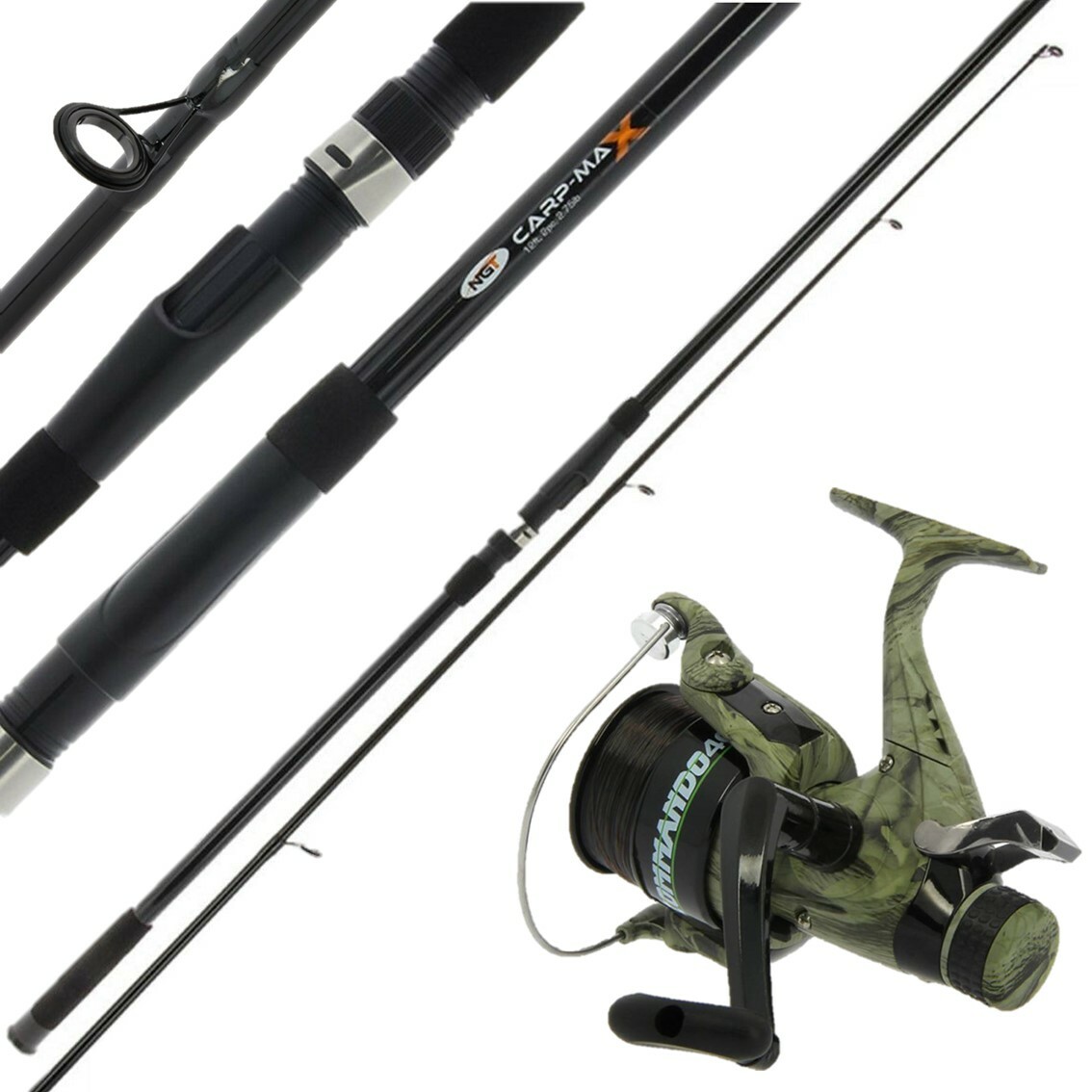 x VIGOR CARP 60 REEL NGT CARP MAX 12FT 2PC CARP COARSE FISHING