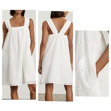 Everlane Women’s White The Eyelet Smock Dress NWT Size M