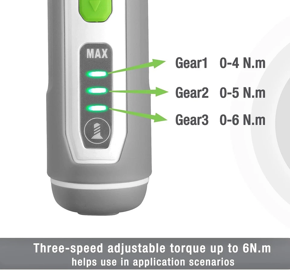 WORKPRO 4V Destornillador Eléctrico, Juego de Destornilladores Inalámbricos Recargables con 35 Brocas Foto 4 de 4