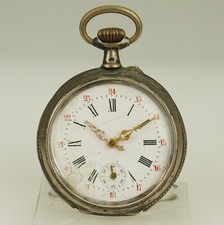 Rare Antique Silver Pocket Watch Men's no fusee duplex chronometer repeater RAR