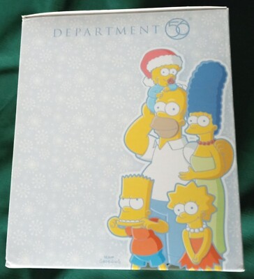 Department 56 The Simpsons' House Christmas Light-Up Ceramic Very