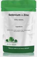 Selenium + Zinc 500IU Tablets – Immune Support & Antioxidant Defense - ECOVITS