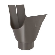 Ablaufstutzen Zink 250/280/333 DN 80/100 Einhangstutzen Dachrinne halbrund