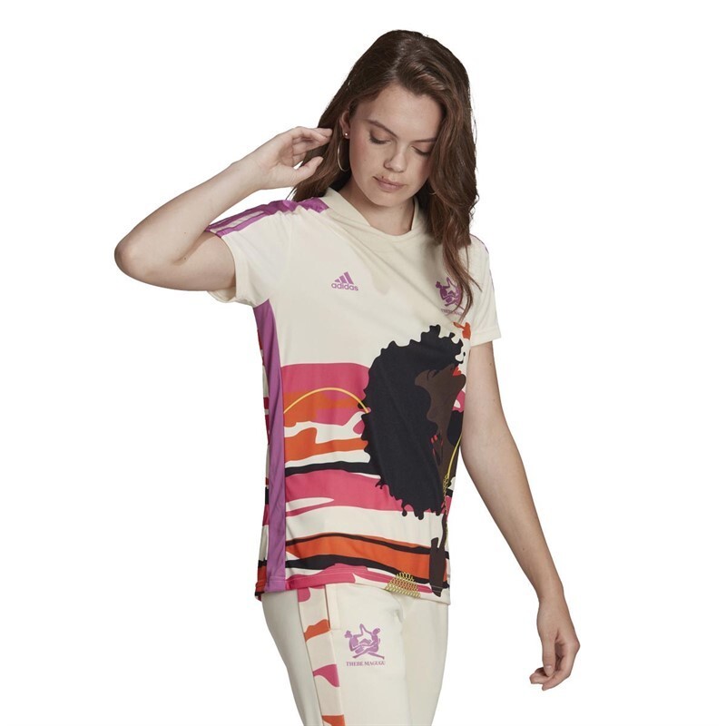 アディダス Adidas Originals 【 X Thebe Magugu T-Shirt Womens Women 】 レディース adidas Originals | X Thebe Magugu Regular T-Shirt Womens