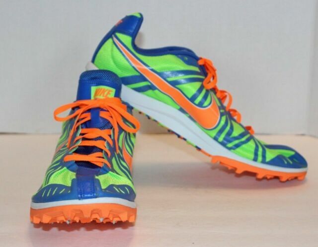 orange track shoes