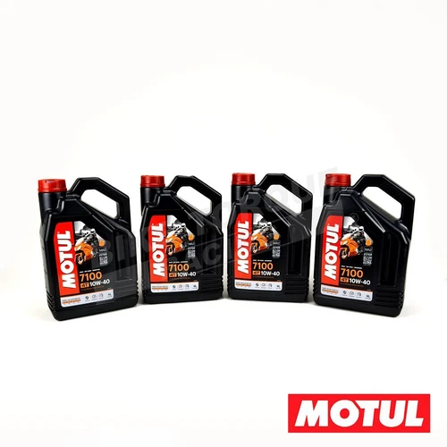 Motul Fully Synthetic 4 Stroke Engine Oil Multipack 4 x 4L 7100 10W40