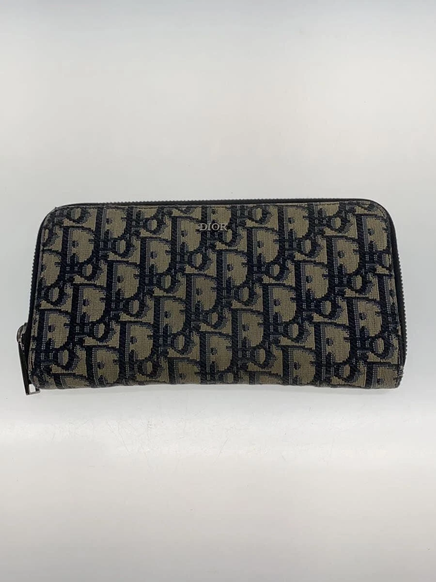 Portefeuille long Christian Dior toile ivoire homme occasion