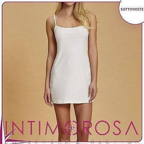 Jupon Femme Andra – Satin Brillant, Bretelles Épaules, Taille 2 à 6, Neuf Avec Étiquettes, Fabriqué En Italie
