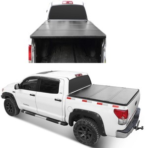 5 5ft Truck Bed Lock Hard Solid Tri Fold Tonneau Cover For 2004 2018 Ford F 150 Ebay