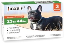 Jmxu Topical Treatment Drops for Small Dogs 3 CT 23- 44 lbs NEW