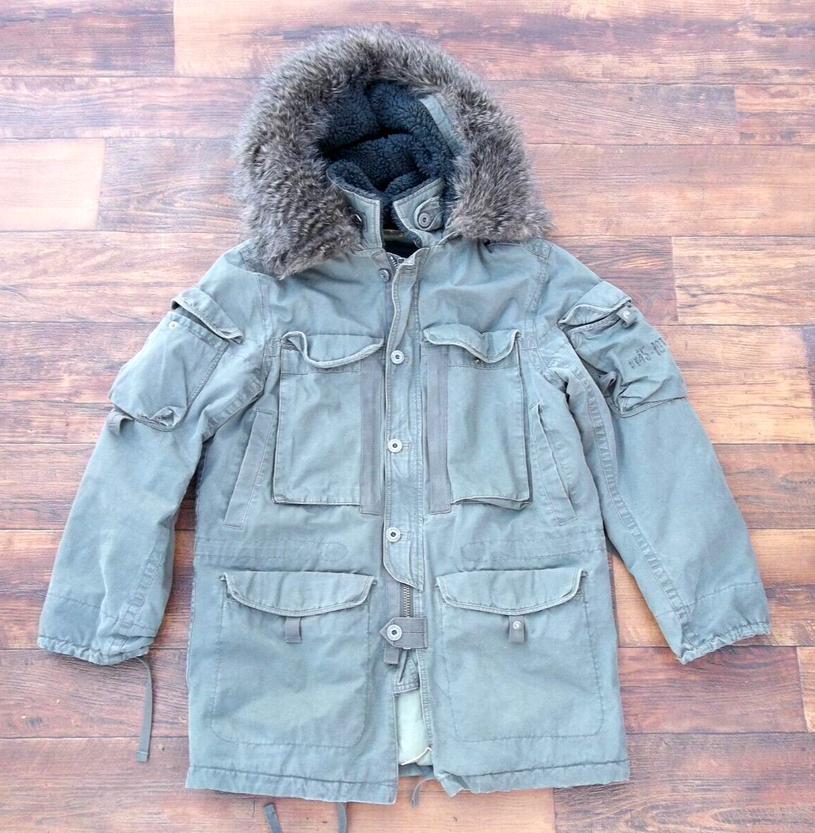 VTG Y2K 07 Mens Gap Military Heavy Distressed Parka Coat VTG Y2K 07 Mens Gap Military Heavy Distressed Parka Coat