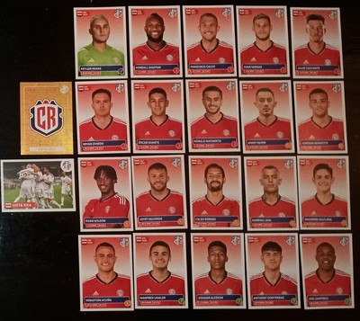 Costa Rica Full Team Set - Panini Copa America 2024 USA - US Version ...