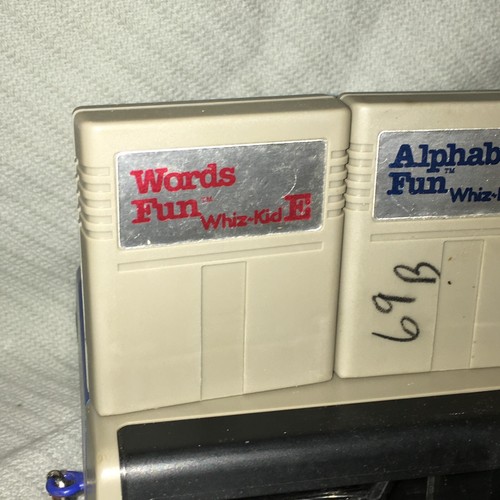VINTAGE WHIZ KID COMPUTER LEARNING SYSTEM W/3 CARTRIDGES ALPHABET NUMBERS WORD - Picture 2 of 15