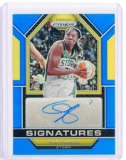 2023 Panini WNBA Prizm TINA CHARLES Seattle Storm BLUE AUTO Autograph 45/49