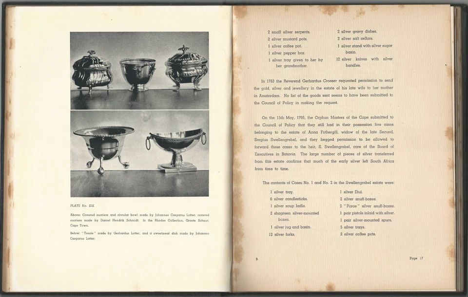 Sudáfrica Plateros antiguos y plata del Cabo de Buena Esperanza 1625-1850 Foto 4 de 4