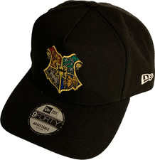 Harry Potter Hogwarts Crest New Era 9Forty A Frame Snapback Hat - Black Movie