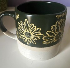 Boston Warehouse Ceramic 16oz Sunflowers Coffee Mug CC02B03019