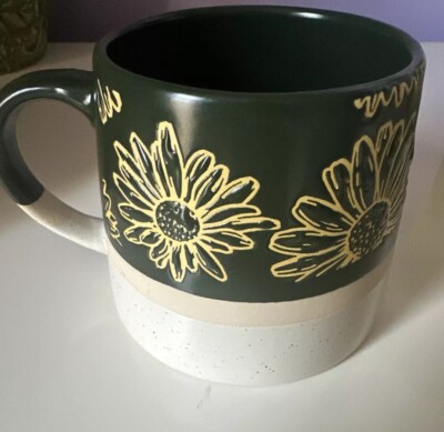 Boston Warehouse Ceramic 16oz Sunflowers Coffee Mug CC02B03019