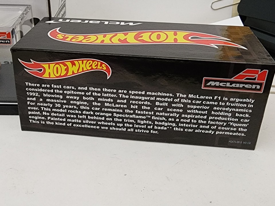 Hot Wheels 2024 RLC Exclusive MCLAREN F1 Special Edition Orange 164