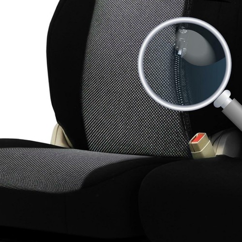 Juego completo de fundas de asiento de coche de tela gris para Ford Fiesta Focus Mondeo asiento trasero dividido - Imagen 5 de 6
