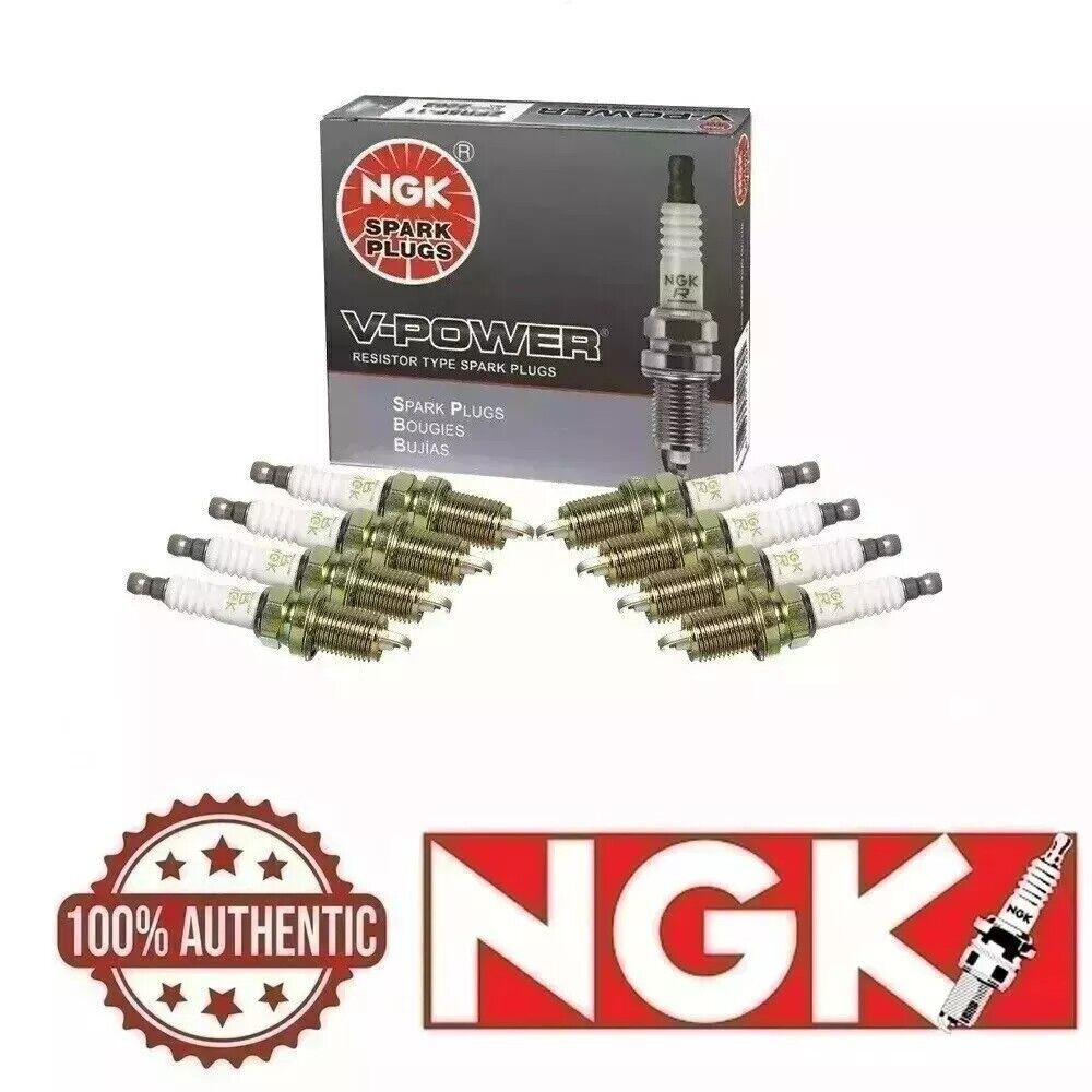 NEW For Honda Racing 8 pcs-NGK V-Power Spark Plugs R5671A-7/4091 OEM Set