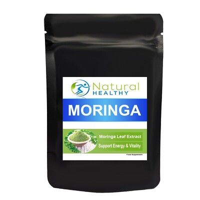60 Bio Moringa Blatt VEGAN Kapseln - Made in UK - Hochwertige Ergänzung