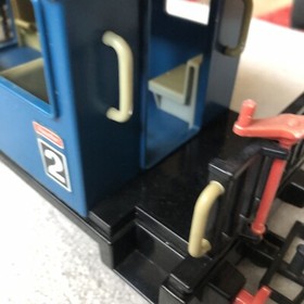 Playmobil 4100 Passenger Car / Blue Railway Wagon with Sticker ✔️ Excellent👍