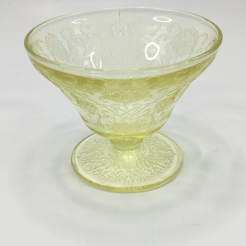 Vintage Federal Madrid Amber Depression Glass Creamer/Sugar Pot With Lid /Cup - Picture 20 of 21