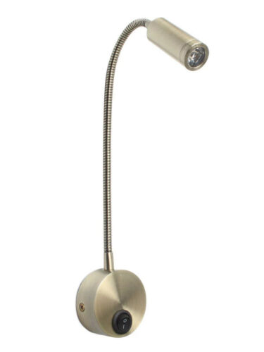 Gooseneck 3W Wall Sconces Lamp Bedside Light Fixture Switch Cabinet Spotlight - Picture 31 of 35