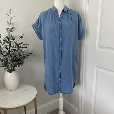 Madewell Dress | chambray denim shirt dress cotton linen material size small | eBay Madewell Dress | chambray denim shirt dress cotton linen material size small | eBay