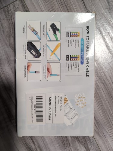 100 RJ45 PLUG NETWORK ETHERNET CAT5 LAN CONNECTOR END MODULAR CAT6 RJ-45 - 第 2/3 張圖片