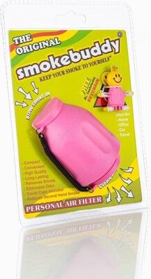 Smoke Buddy The Original PERSONAL AIR FILTER ''Pink'' w/ FREE Keychain