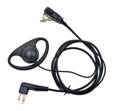Security D Earphone Earpiece Headset Mic for Motorola Radio 2 Pin Walkie Talkie