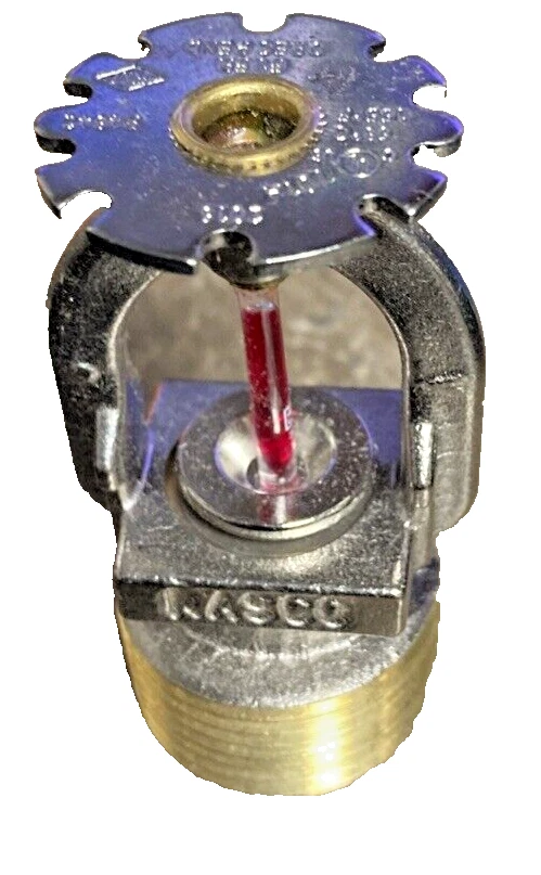 50 x Cabezal de rociador contra incendios, RASCO/Modelo confiable R4642 F1FR80 QREC- Bombilla de vidrio rojo Foto 2 de 4